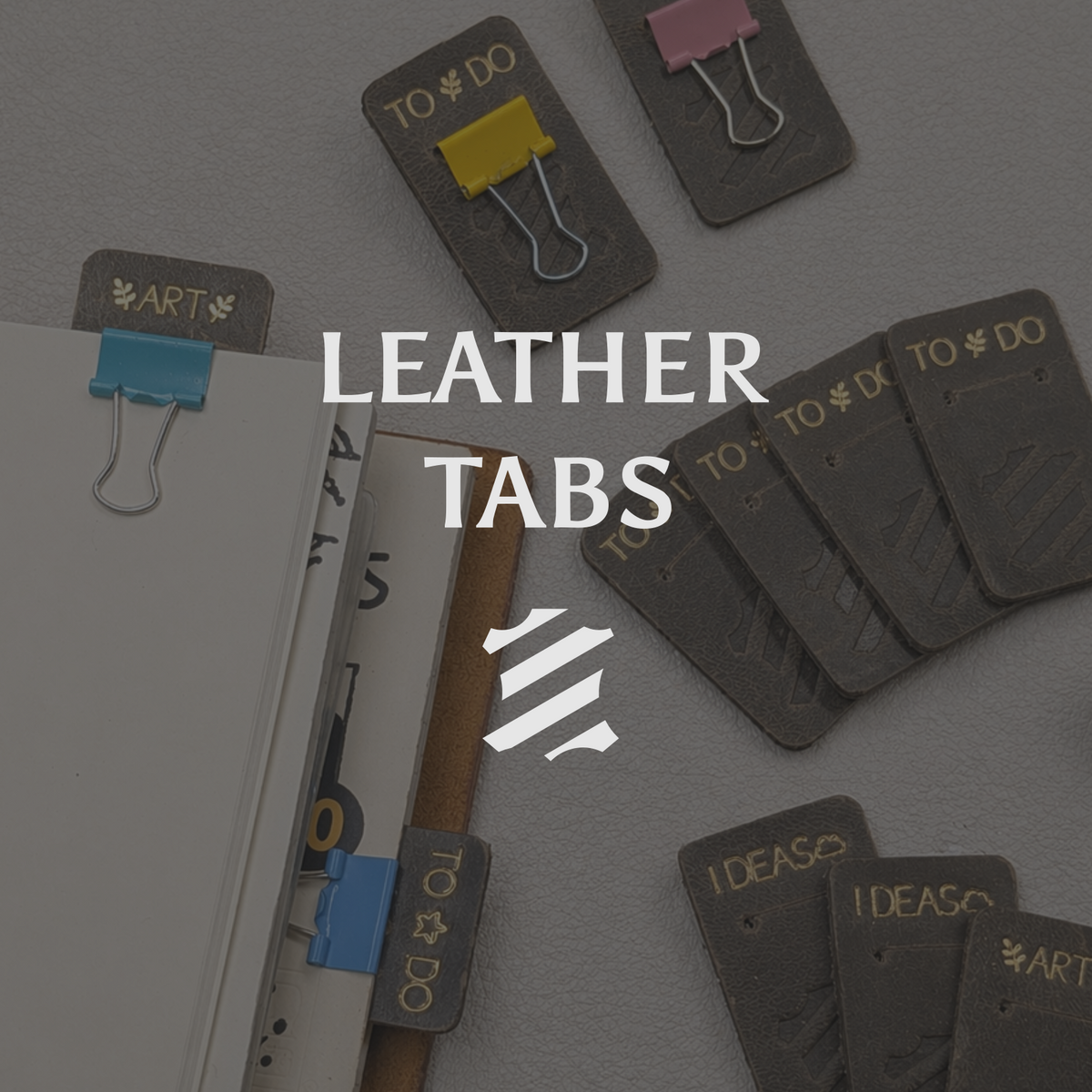 LEATHER ORGANISATION TABS