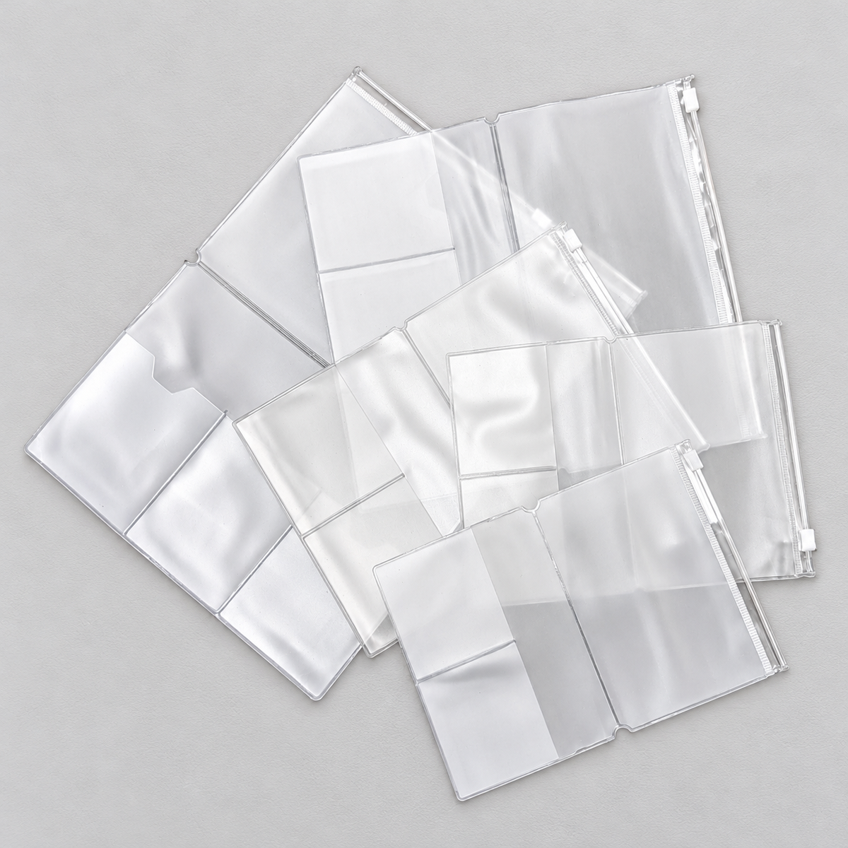PVC Zipper Pouch Inserts | Traveller's Notebooks | 5 Sizes
