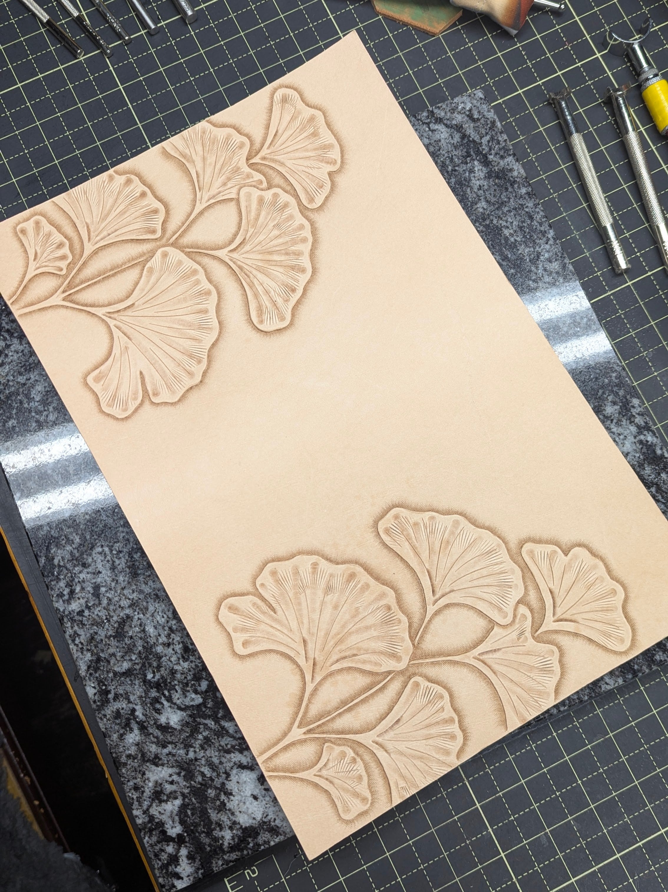 CUSTOM Traveller's Notebook | Ginkgo Leaves for M.N.