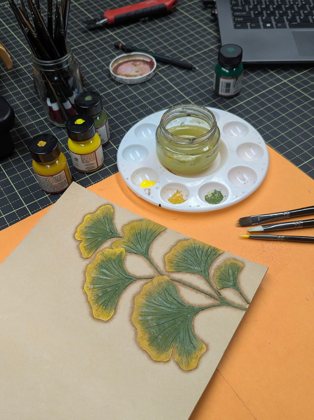 CUSTOM Traveller's Notebook | Ginkgo Leaves for M.N.