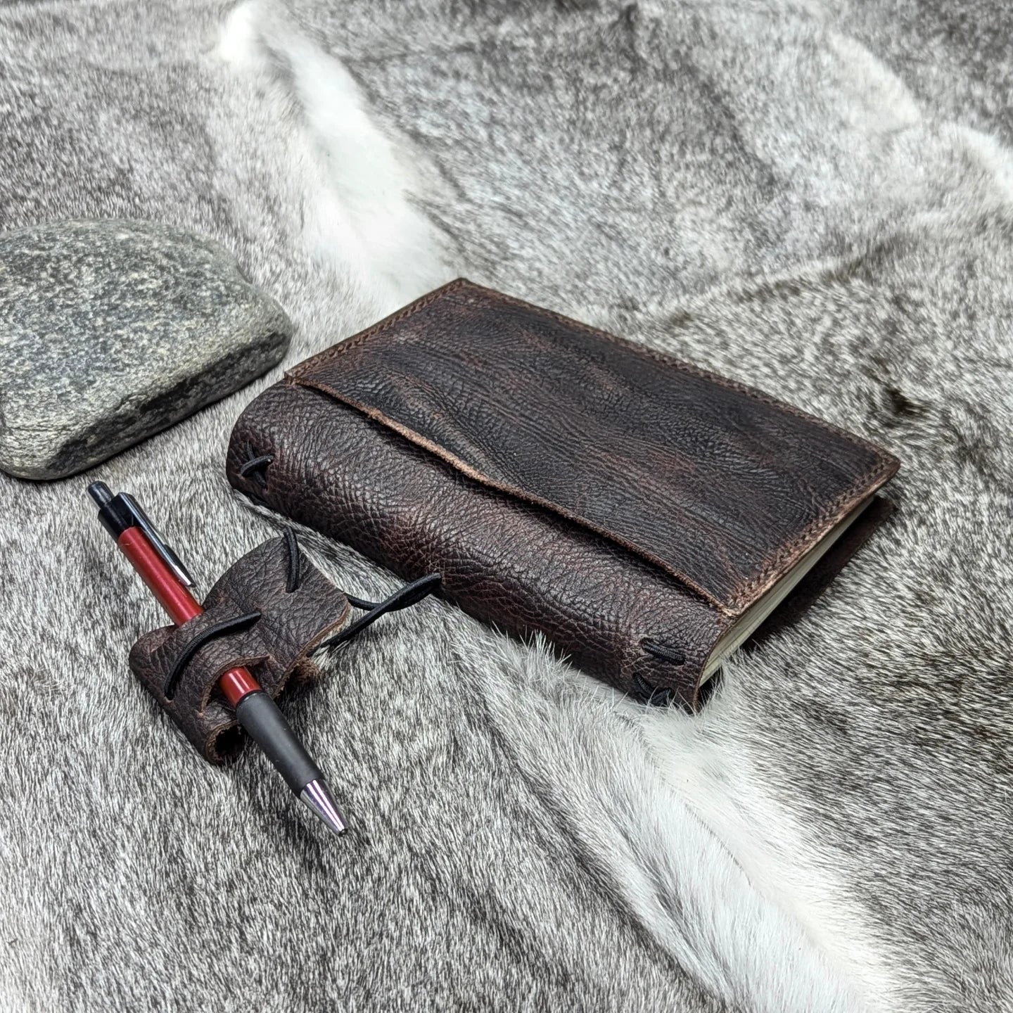 A6 Traveller's Refillable Notebook | Bull Grain 'Live Edge' #2