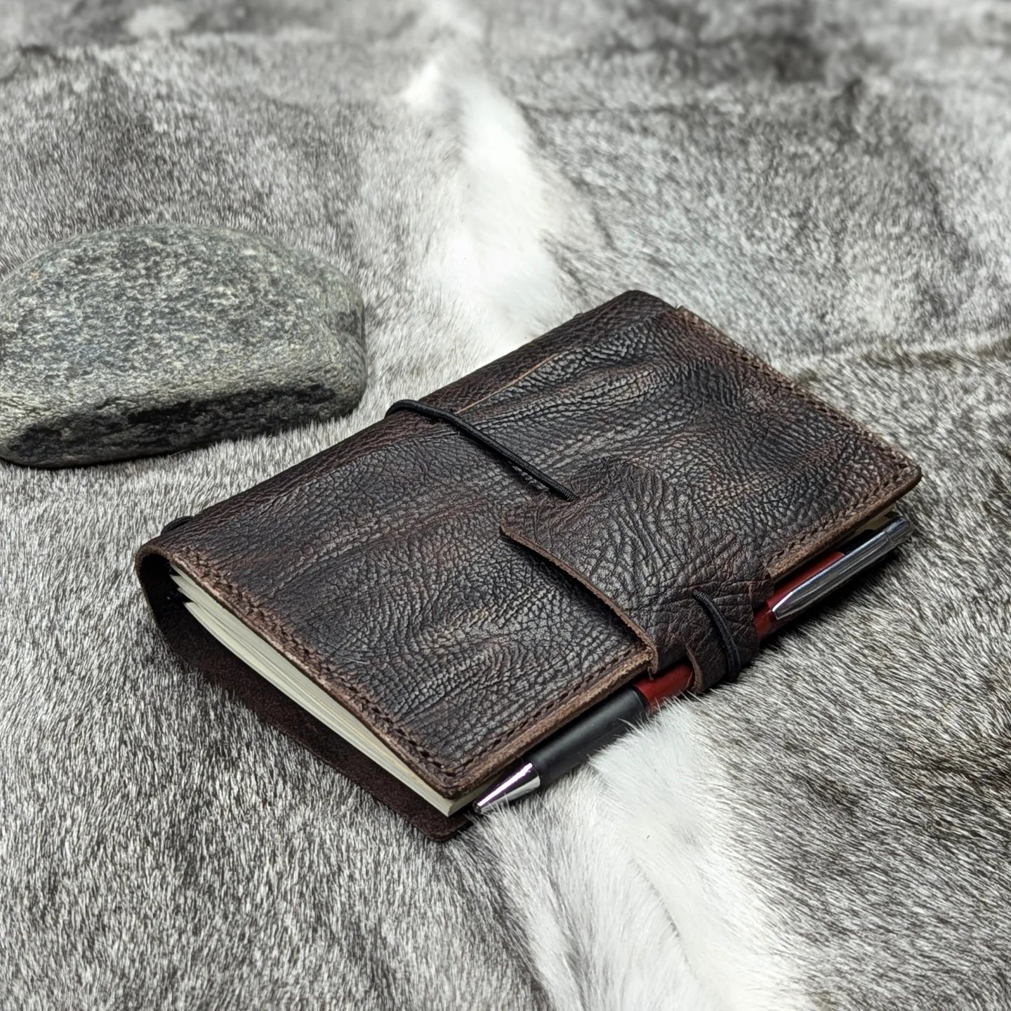 A6 Traveller's Refillable Notebook | Bull Grain 'Live Edge' #2