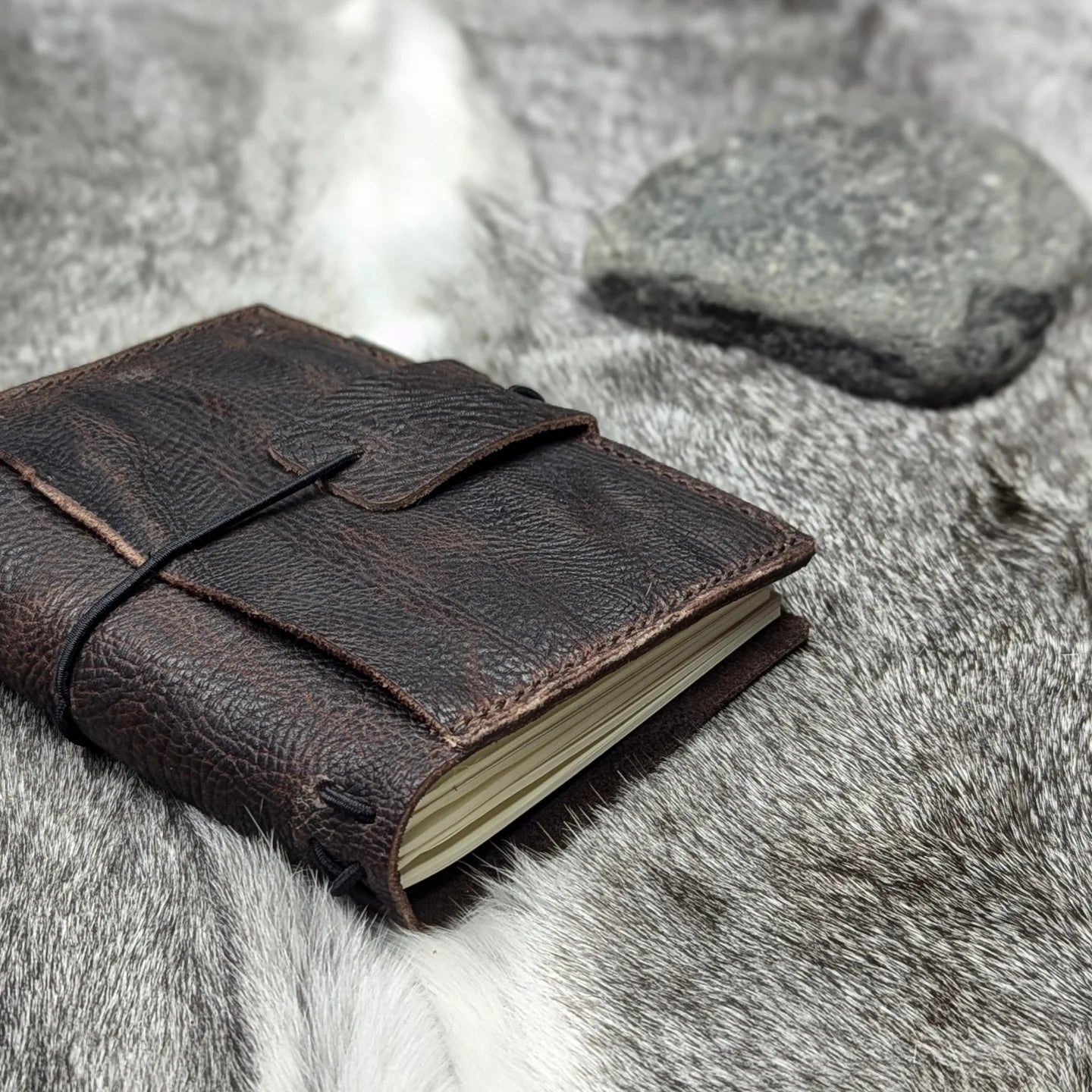 A6 Traveller's Refillable Notebook | Bull Grain 'Live Edge' #2