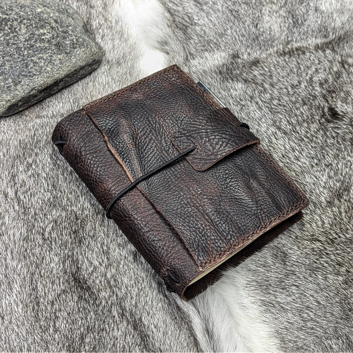 A6 Traveller's Refillable Notebook | Bull Grain 'Live Edge' #2