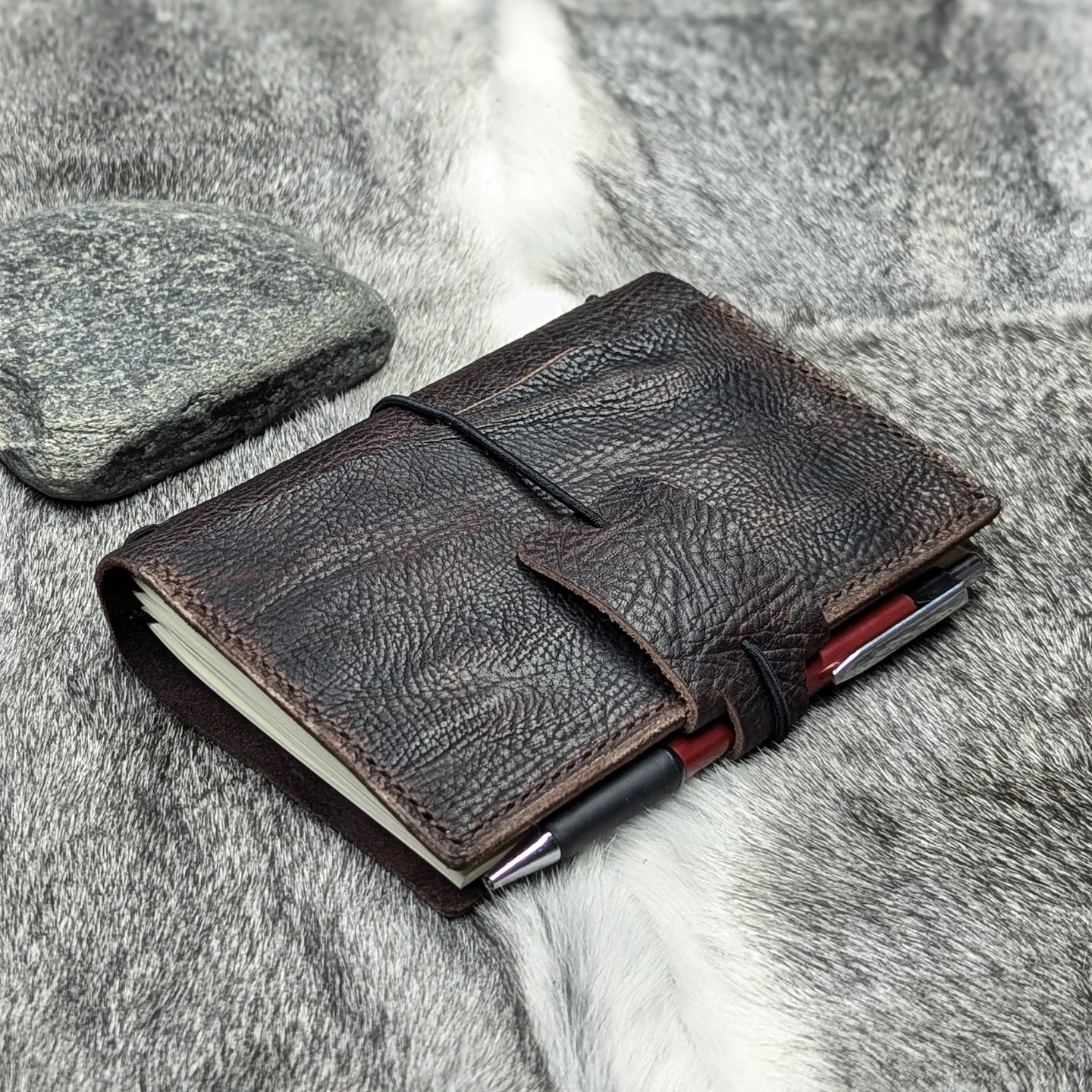 A6 Traveller's Refillable Notebook | Bull Grain 'Live Edge' #2