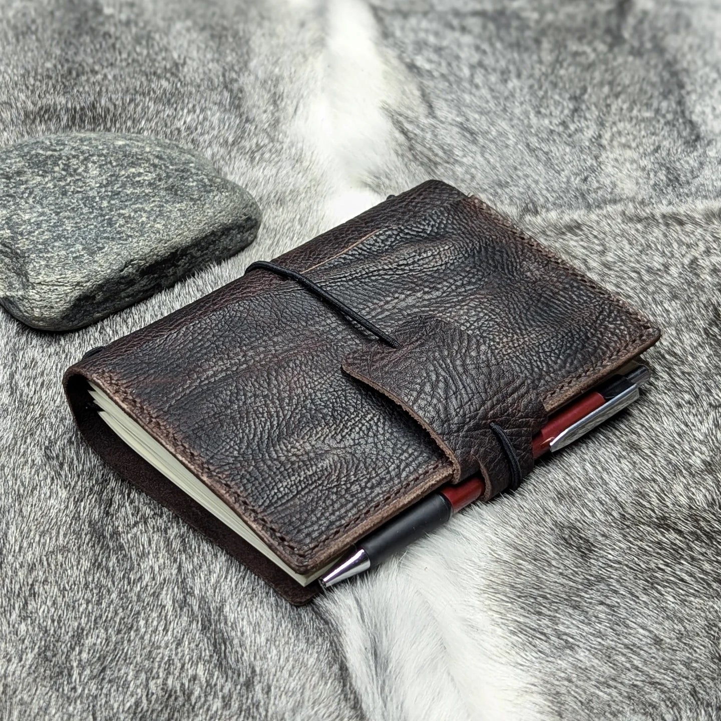 A6 Traveller's Refillable Notebook | Durham Bull Grain 'Live Edge' #2
