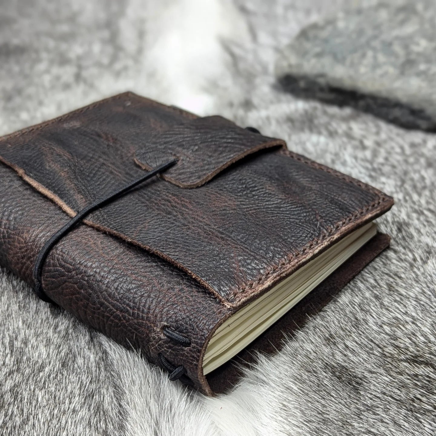 A6 Traveller's Refillable Notebook | Bull Grain 'Live Edge' #2