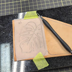 A7 Traveller's Notebook | Tooled Monstera Leaf, No. 2
