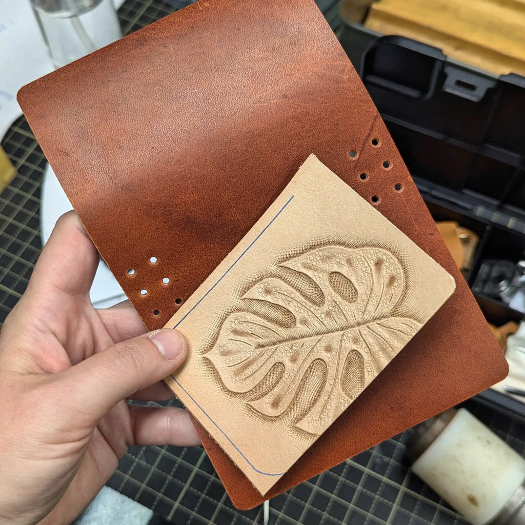 A7 Traveller's Notebook | Tooled Monstera Leaf, No. 2