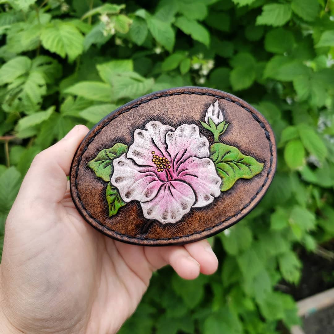 Belt Buckle | Hibiscus Flower