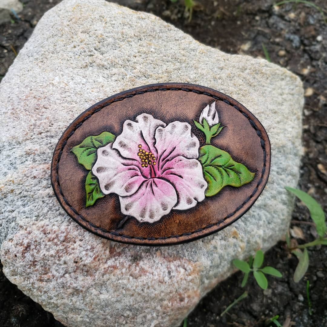 Belt Buckle | Hibiscus Flower