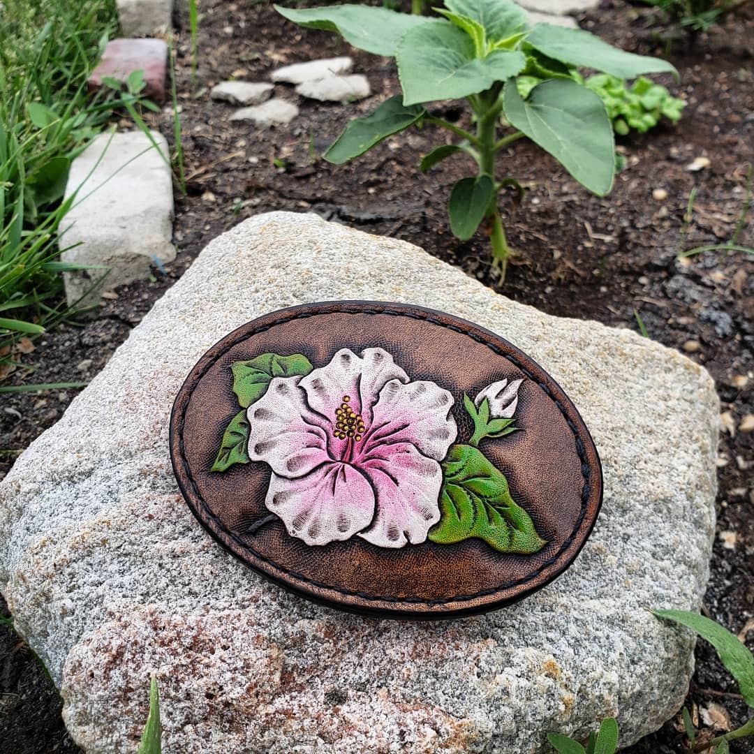 Belt Buckle | Hibiscus Flower