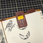 LEATHER BINDER CLIP TABS | Set of Five, 15mm