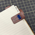 LEATHER BINDER CLIP TABS | Set of Five, 15mm