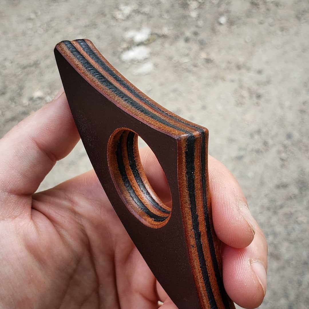 Stacked Leather Book Page Holder | Berry Brown + Black – Rowsome Leather