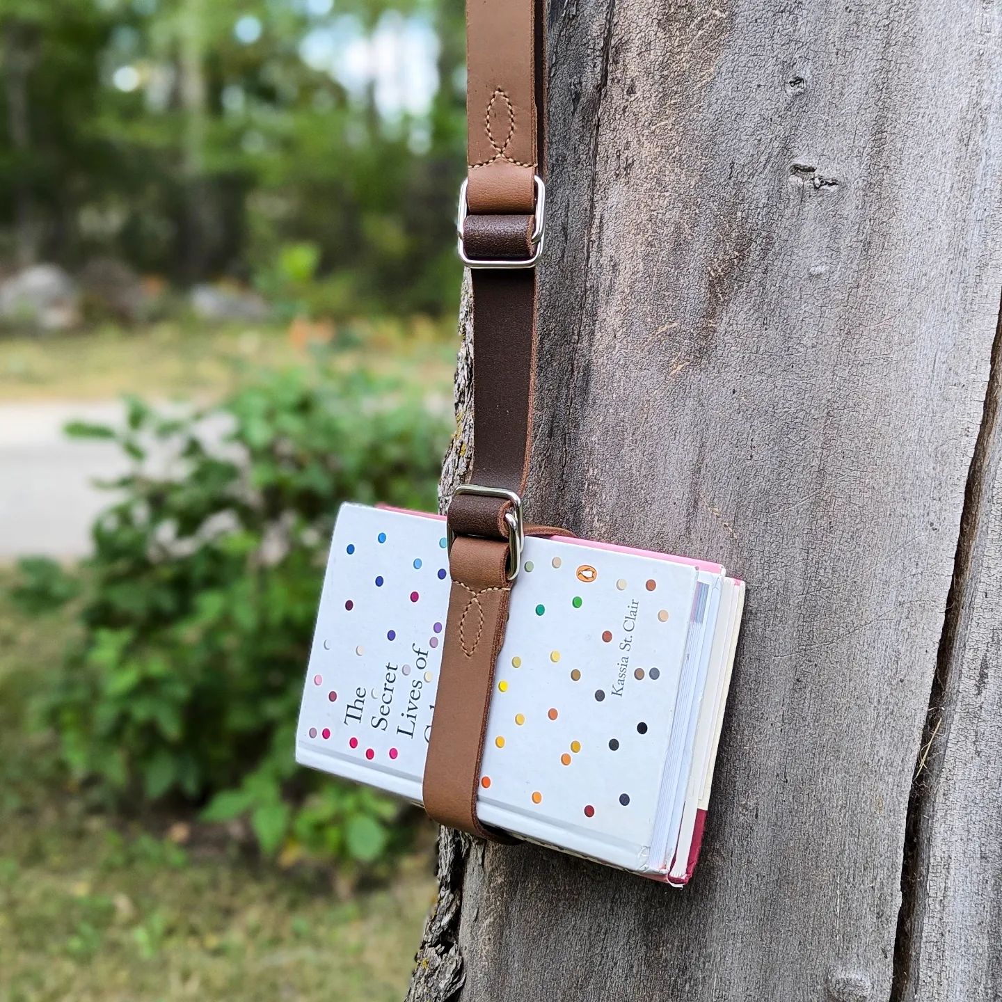 'The Byron' Adjustable | Classic Book Belt in Brown Bison Leather