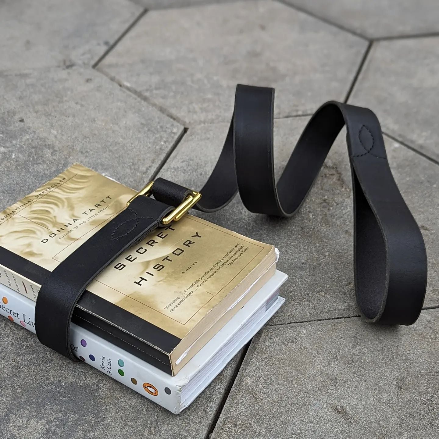 'The Byron' | Classic Book Belt in Coal Black