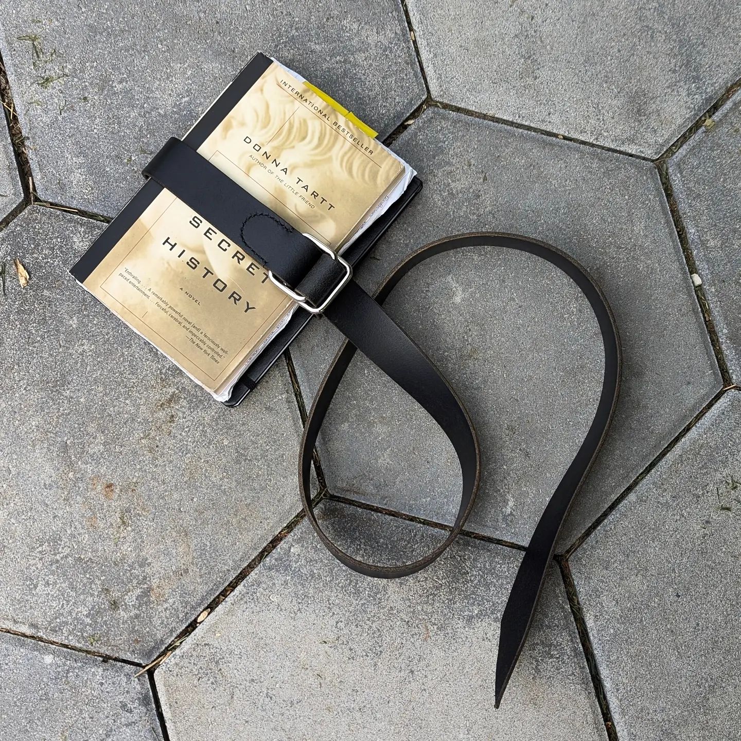 'The Hemingway' | Minimalist Book Belt in Salvaged Harness Leather