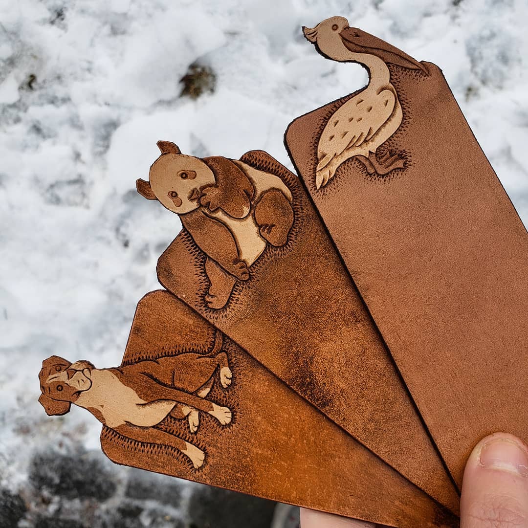 Custom Bookmarks | Bulldog, Panda, + Pelican for D.D.