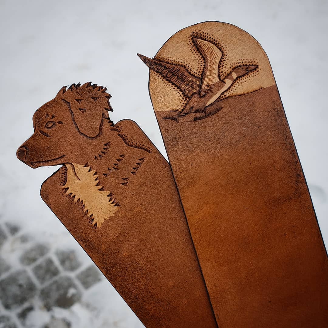 Custom Bookmarks | Nova Scotia Tolling Retriever, + Loon for D.W.