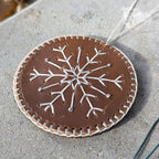 Christmas Ornaments | Set of Three Embroidered