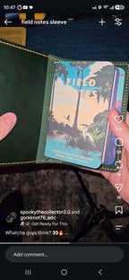 CUSTOM Traveller's Notebook | Pocket Velcro Cover for B.T.