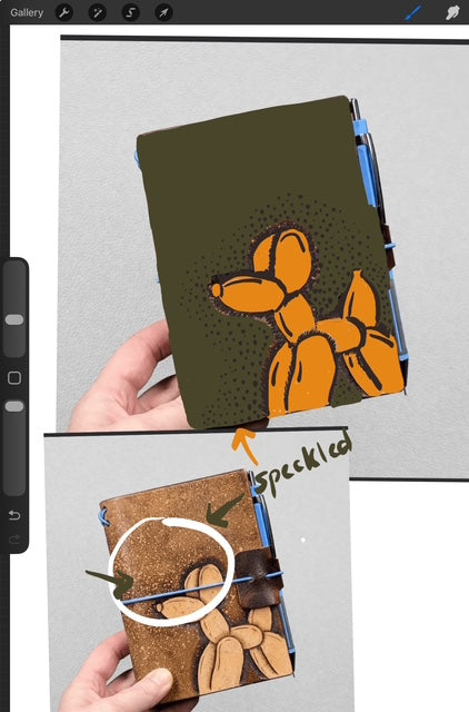 CUSTOM Traveller's Notebook | Balloon Dog for E.K.