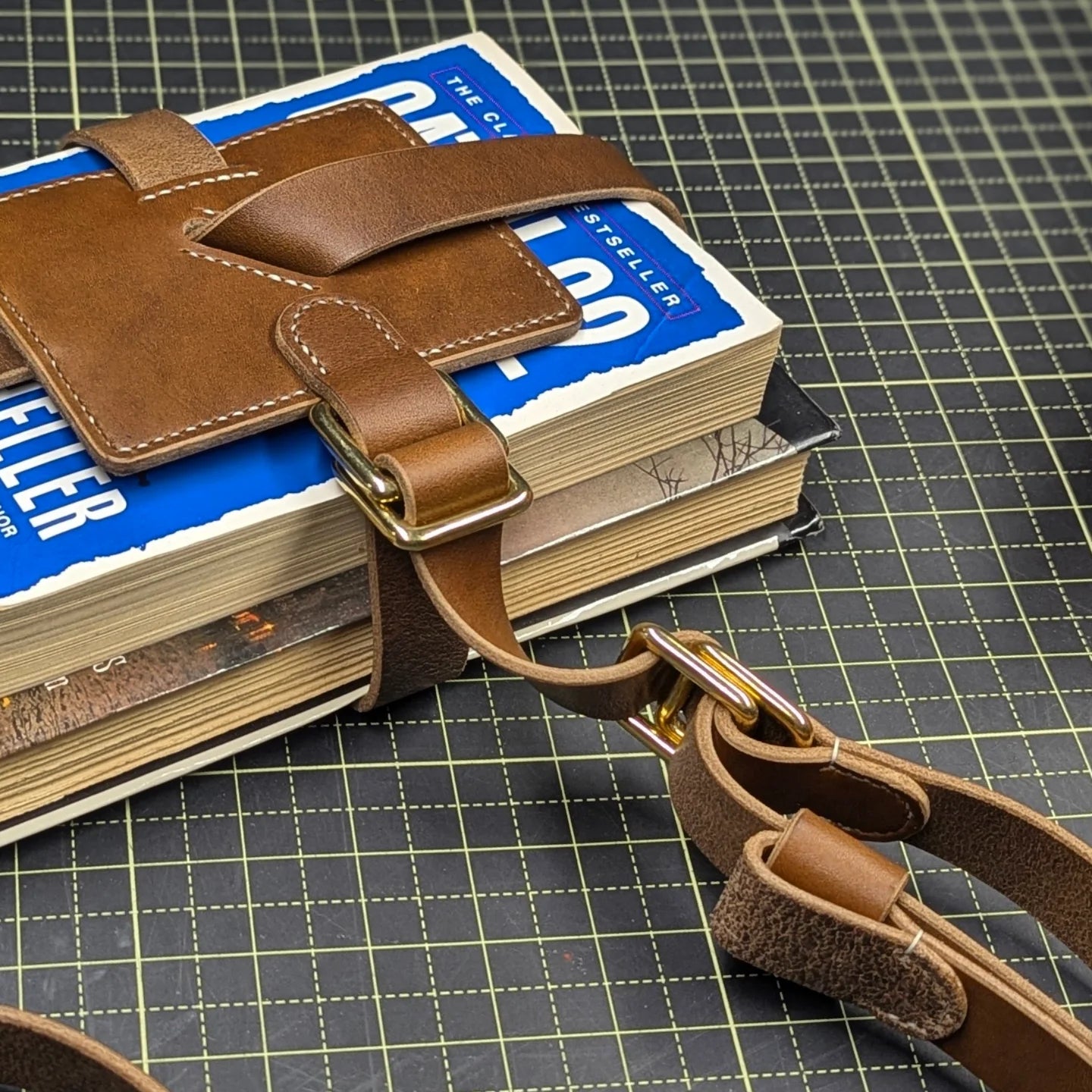 CUSTOM Book Strap | 'Shelley' Traveller's Book Strap with Extra Long Strap for A.B.