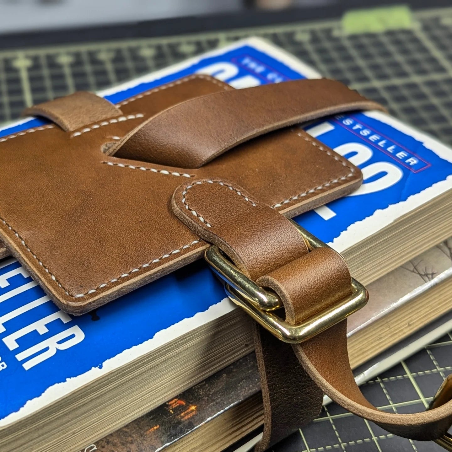 CUSTOM Book Strap | 'Shelley' Traveller's Book Strap with Extra Long Strap for A.B.