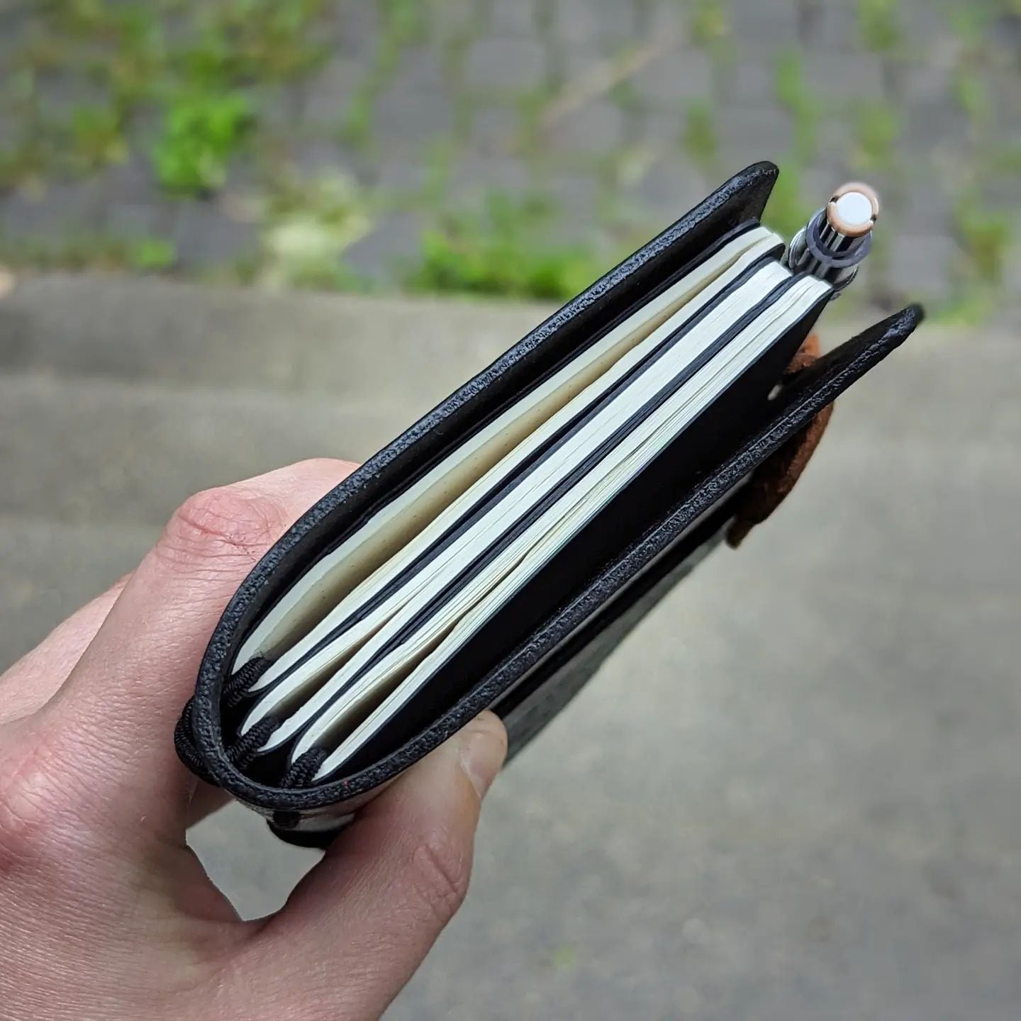 Pocket Size Traveller's Refillable Notebook | Pyrography Dandelions