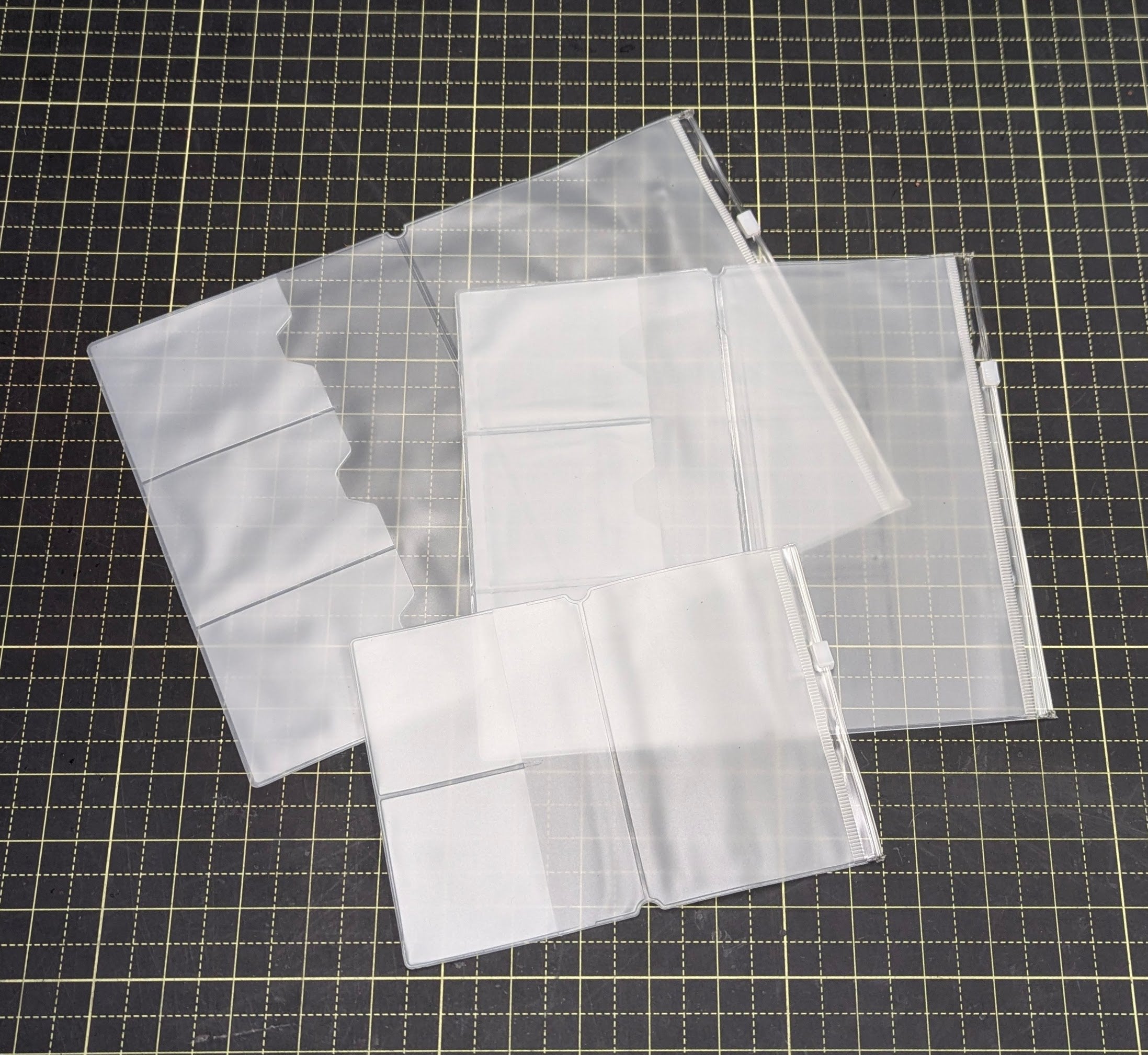 Zipper Pouch Insert for Traveler’s Notebooks – PVC Folio with Card ...