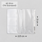 PVC Zipper Pouch Inserts | Traveller's Notebooks | 5 Sizes