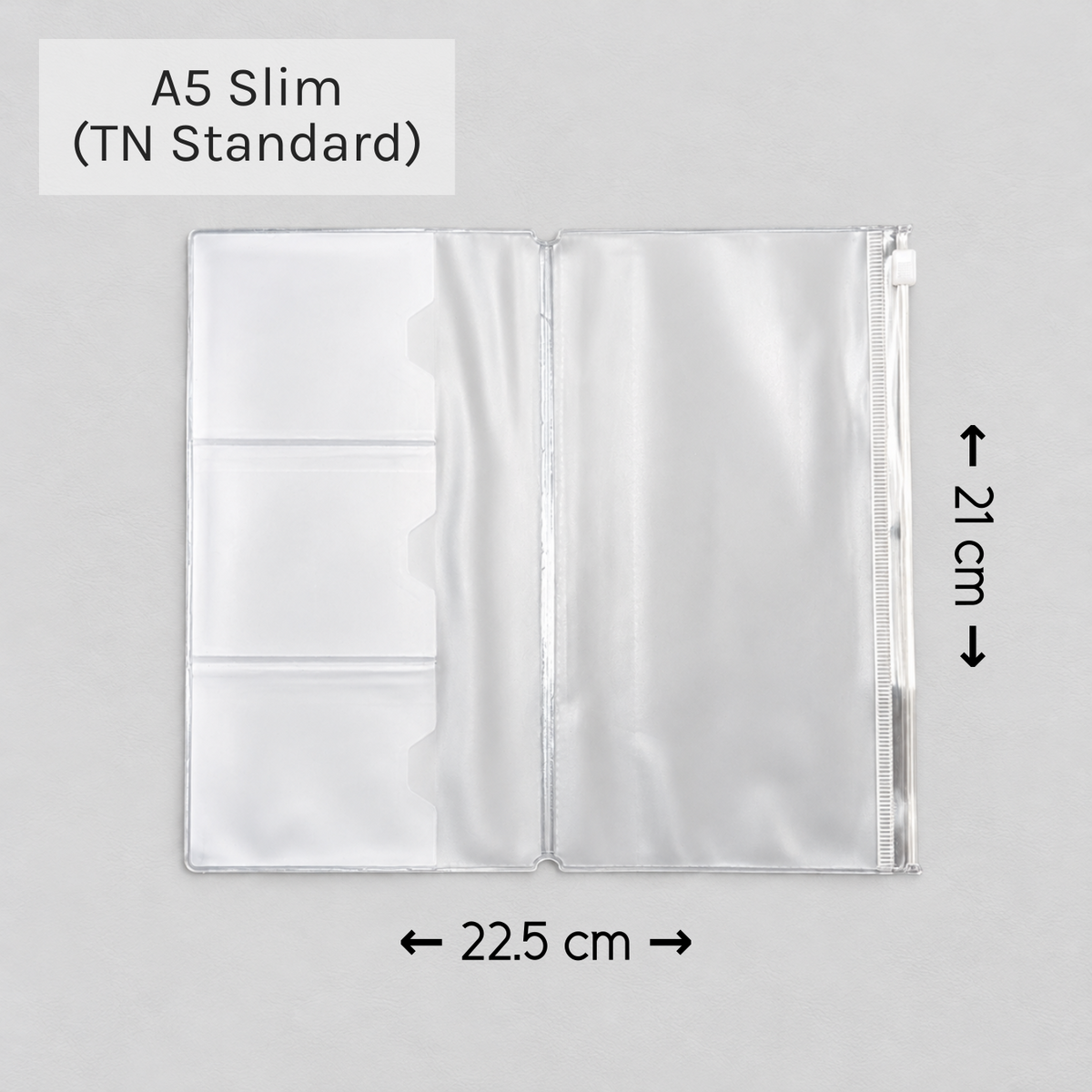 PVC Zipper Pouch Inserts | Traveller's Notebooks | 5 Sizes