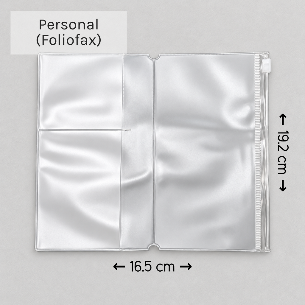 PVC Zipper Pouch Inserts | Traveller's Notebooks | 5 Sizes