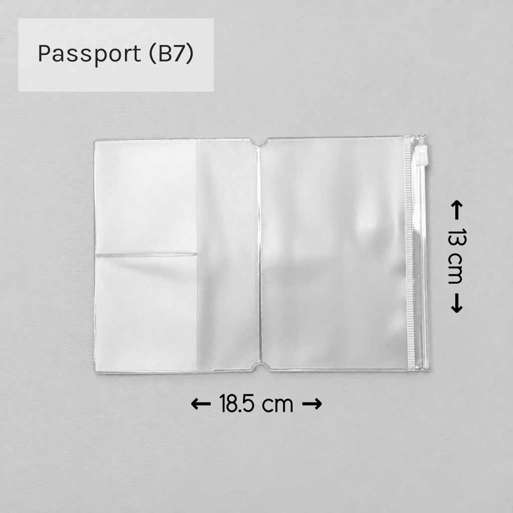 PVC Zipper Pouch Inserts | Traveller's Notebooks | 5 Sizes