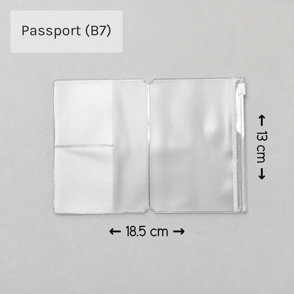 PVC Zipper Pouch Inserts | Traveller's Notebooks | 5 Sizes