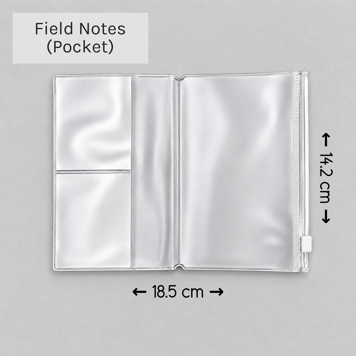 PVC Zipper Pouch Inserts | Traveller's Notebooks | 5 Sizes