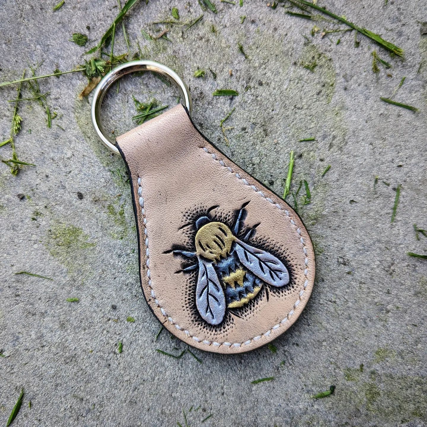 Key Fob | Bee & Honeycomb