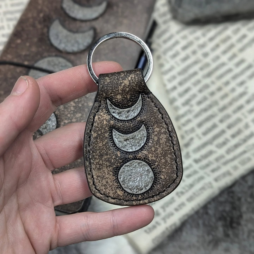 Key Fob | Tooled Moon Phases #1