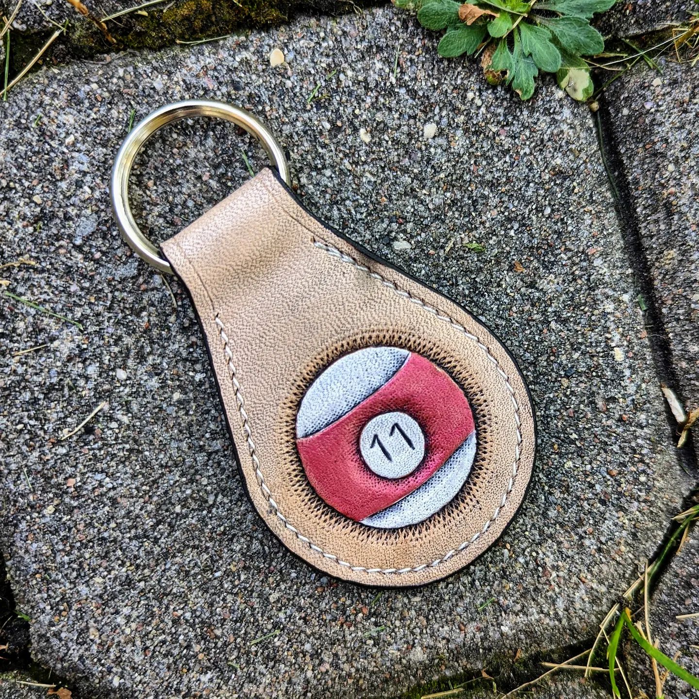 Custom Key Fob | Initial, Clover, + Pool Ball for E.H.