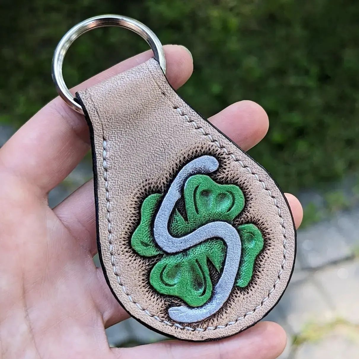 Custom Key Fob | Initial, Clover, + Pool Ball for E.H.