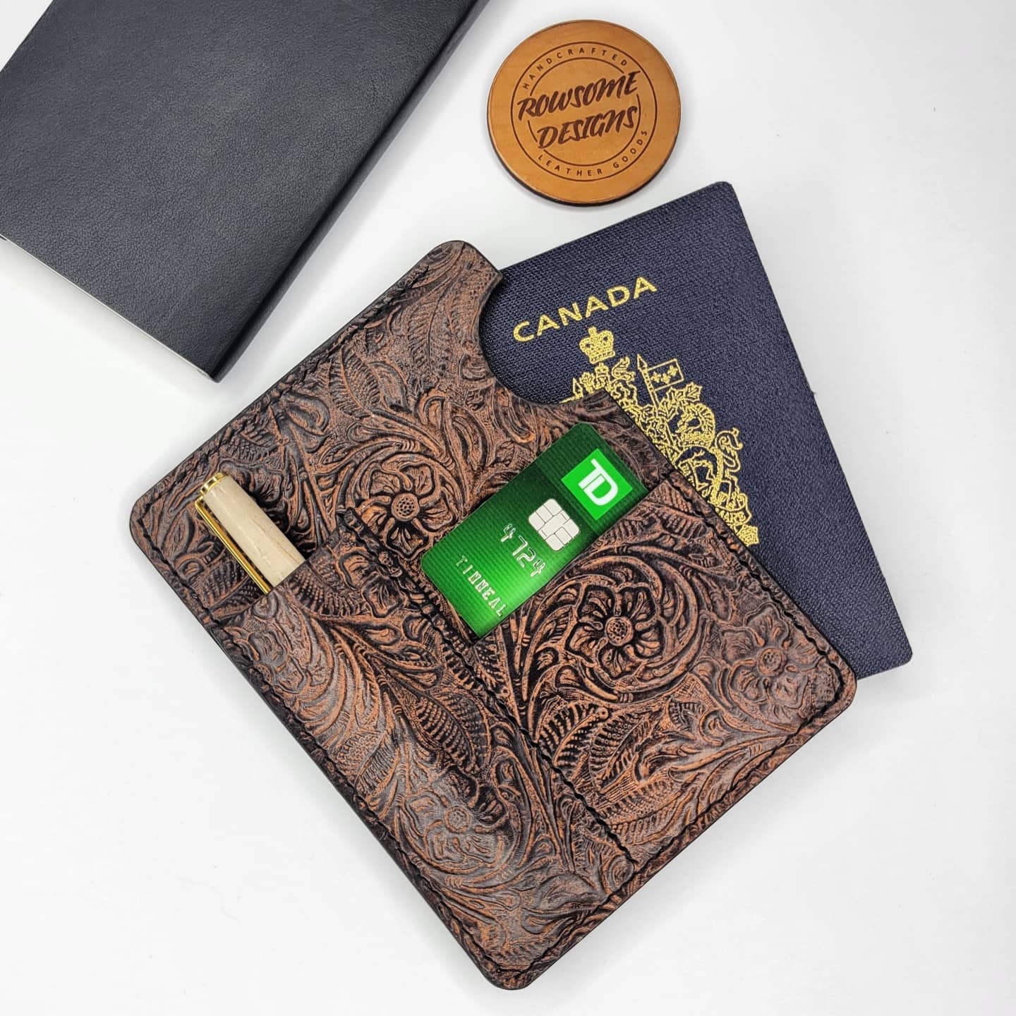 Passport Sleeve | Embossed Antique Copper