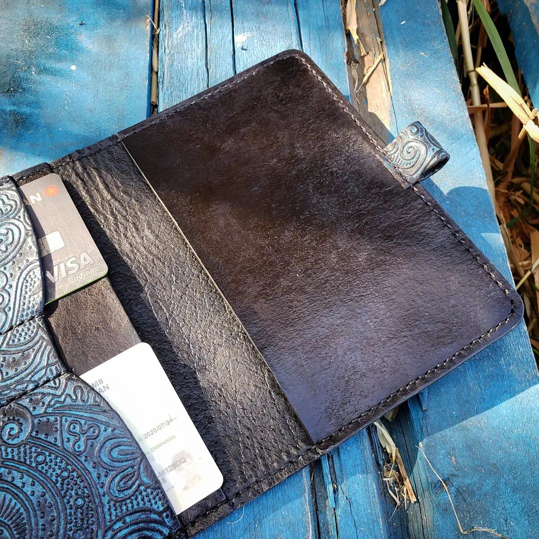 Notebook & Passport Wallet | Embossed Antique Turquoise