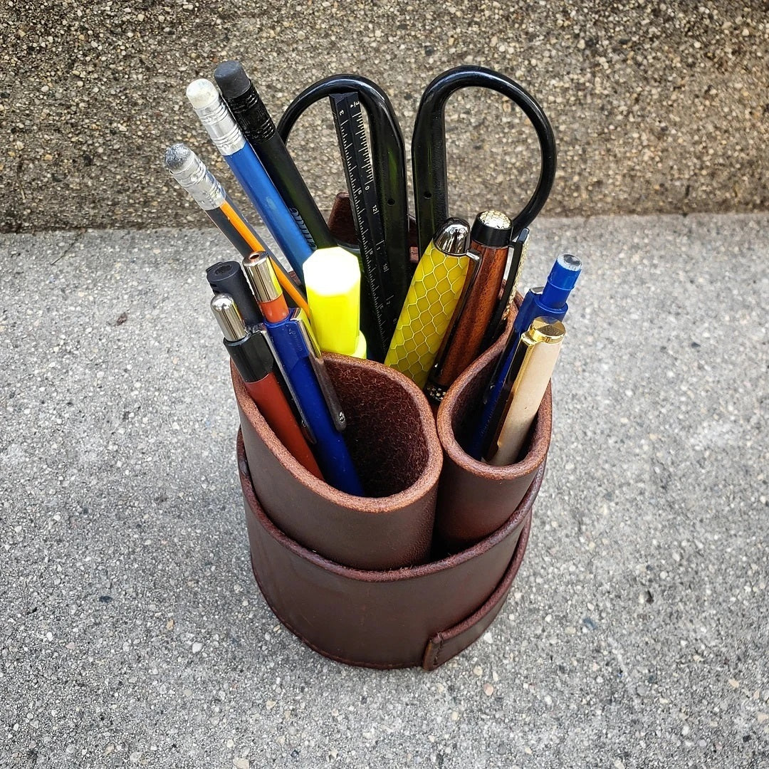 'Live Edge' Pen Cup | Office Art Piece