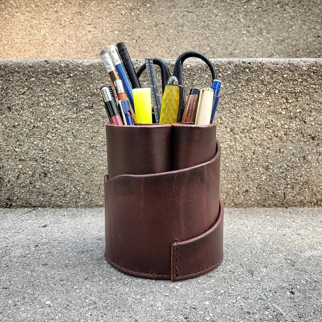 'Live Edge' Pen Cup | Office Art Piece #3