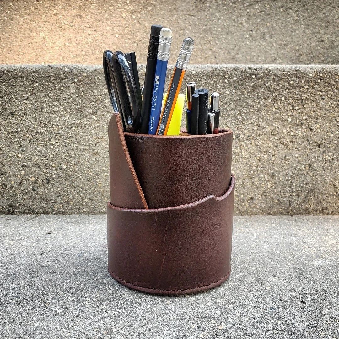 'Live Edge' Pen Cup | Office Art Piece