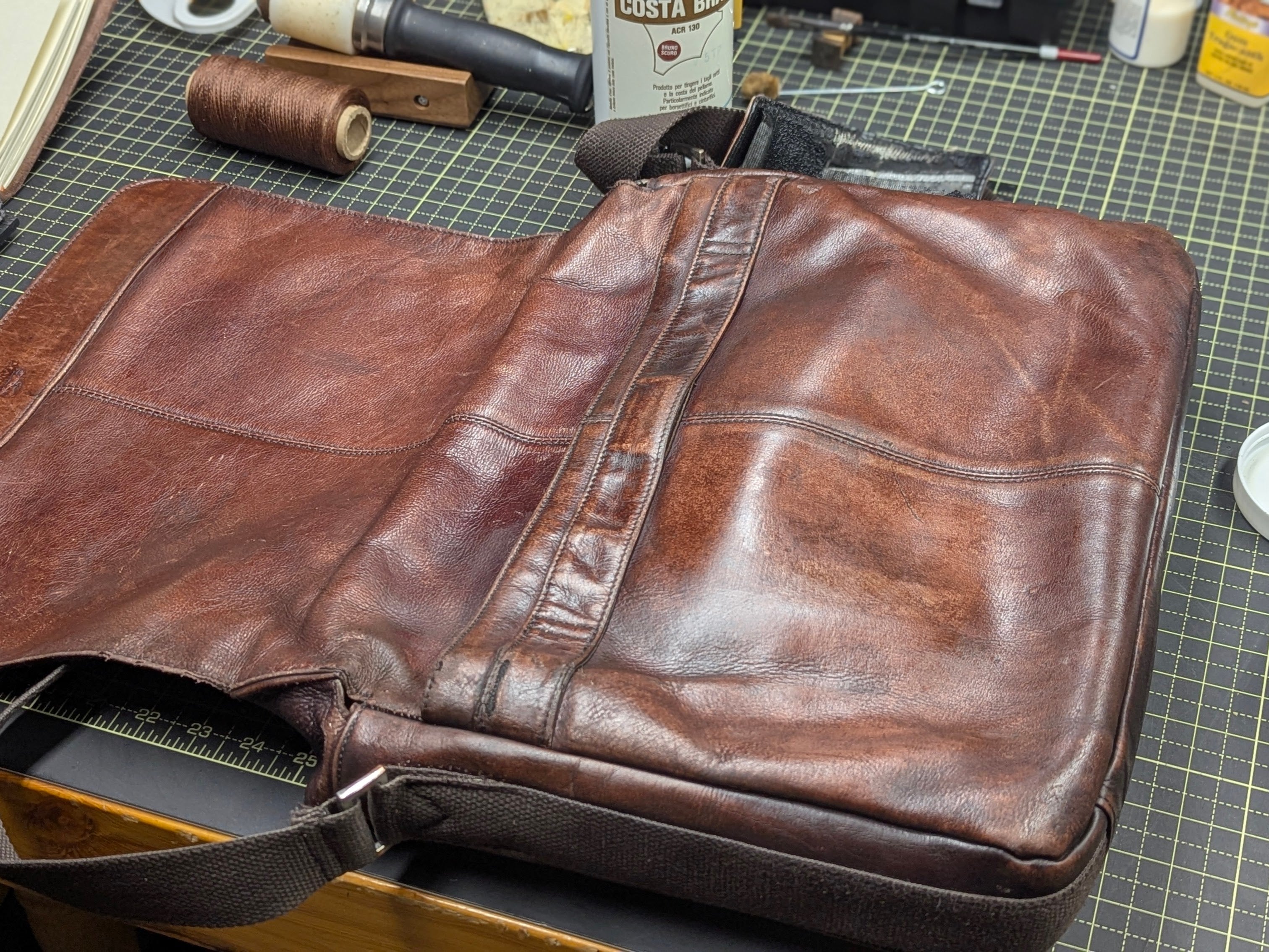 RESTORATION/REPAIR | Messenger Bag for G.V.