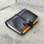 A7 Traveller's Refillable Notebook | Eggplant Purple 'Live Edge' #1