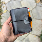 A7 Traveller's Refillable Notebook | Eggplant Purple 'Live Edge' #1