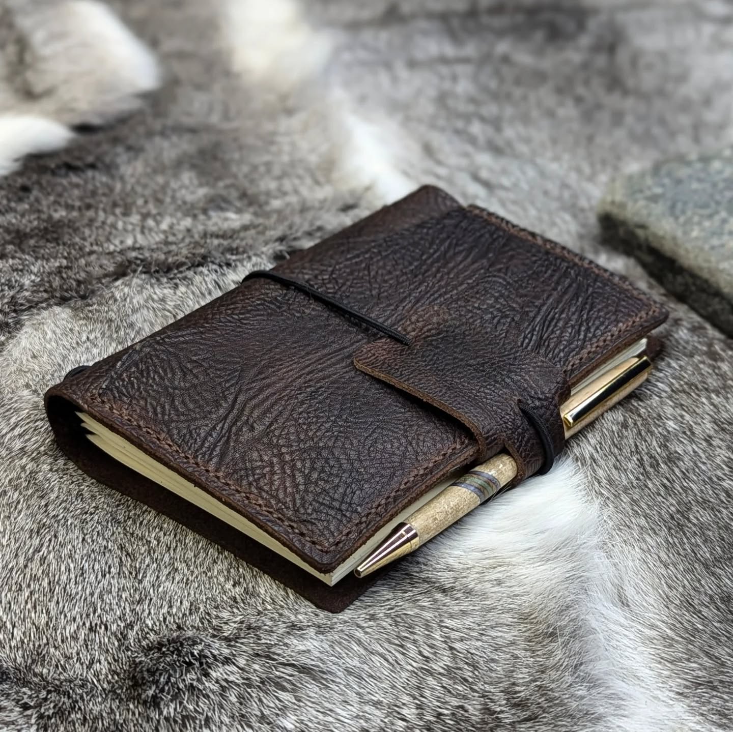 A6 Traveller's Refillable Notebook | Bull Grain 'Live Edge' #1